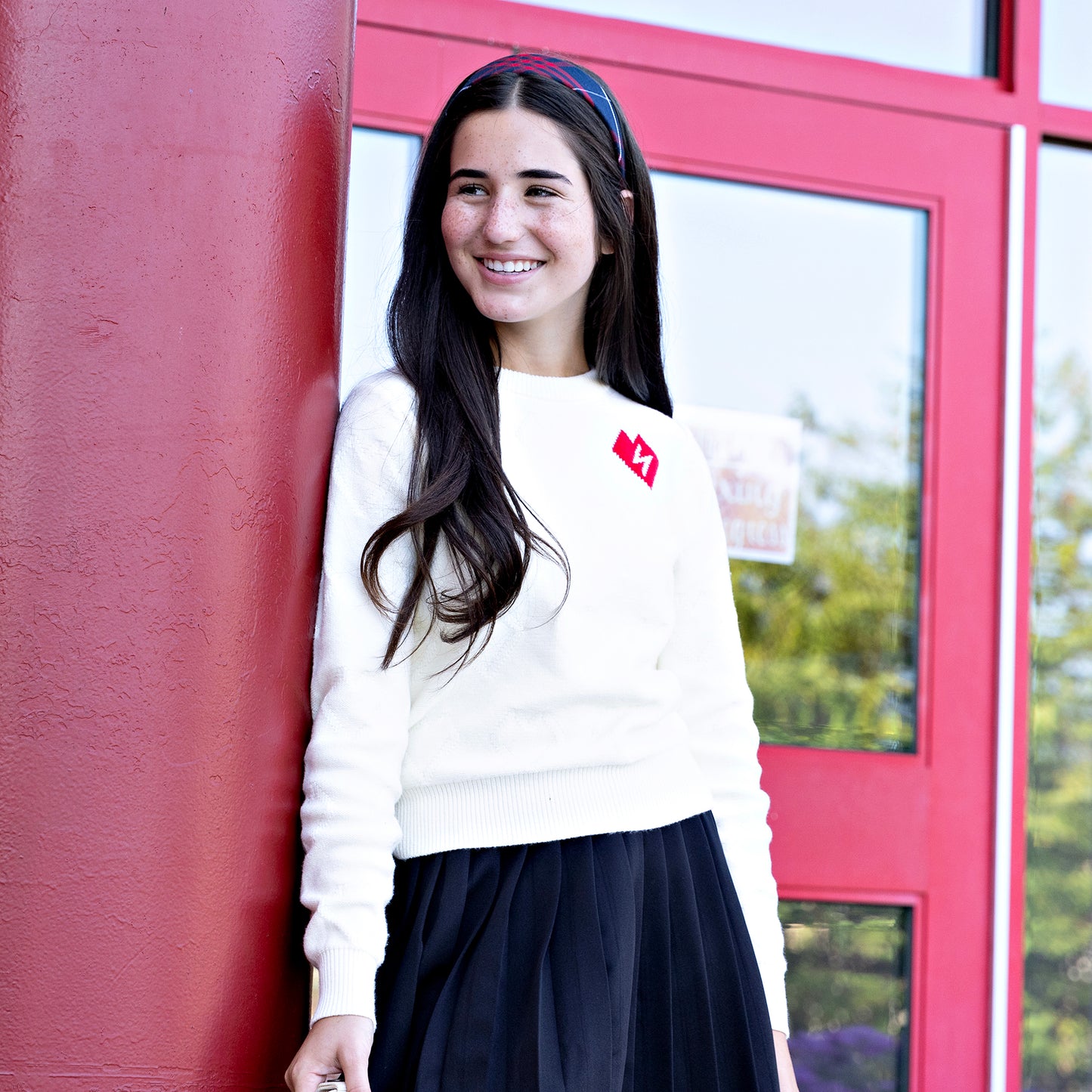 Ivory Pointelle Sweater