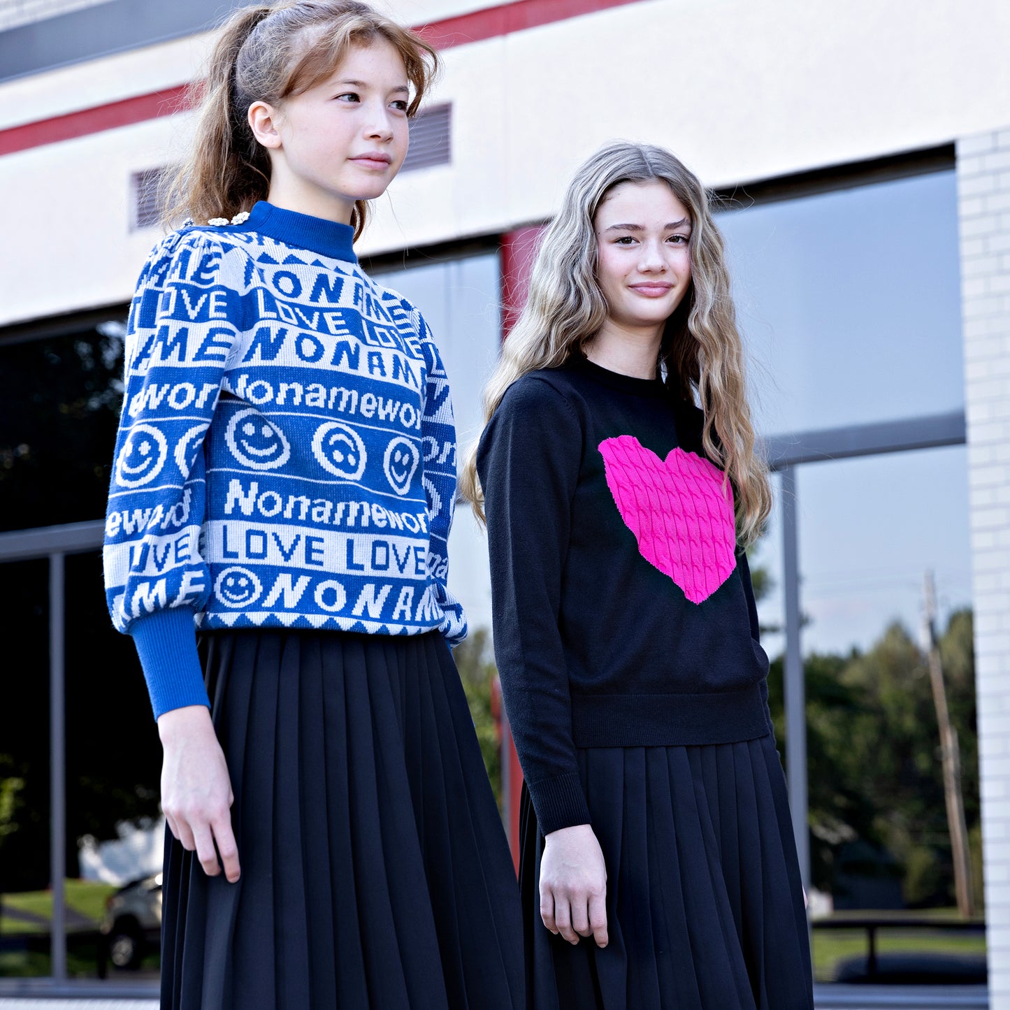 Black Heart Knit Sweater