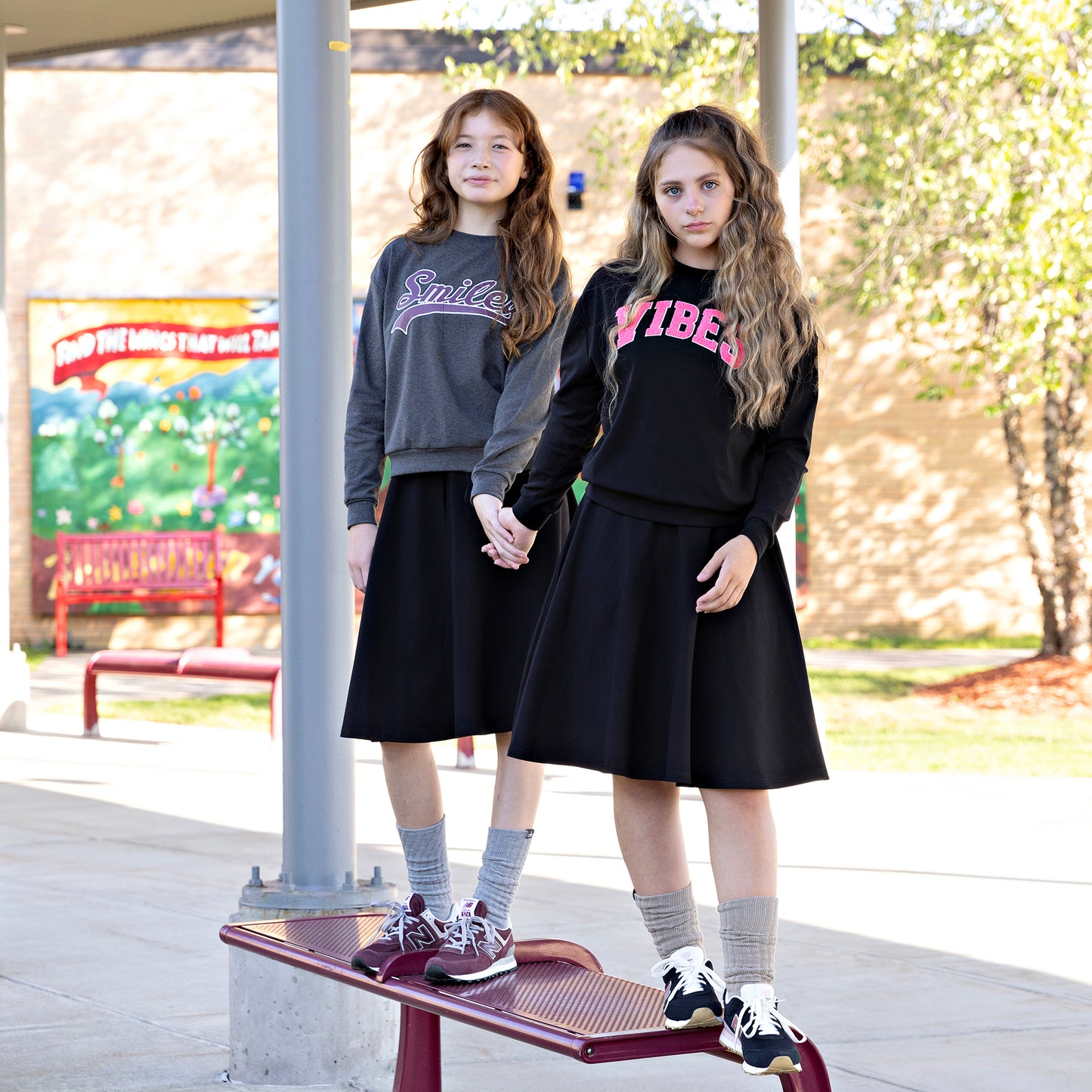Charcoal Printed Sweatshirt