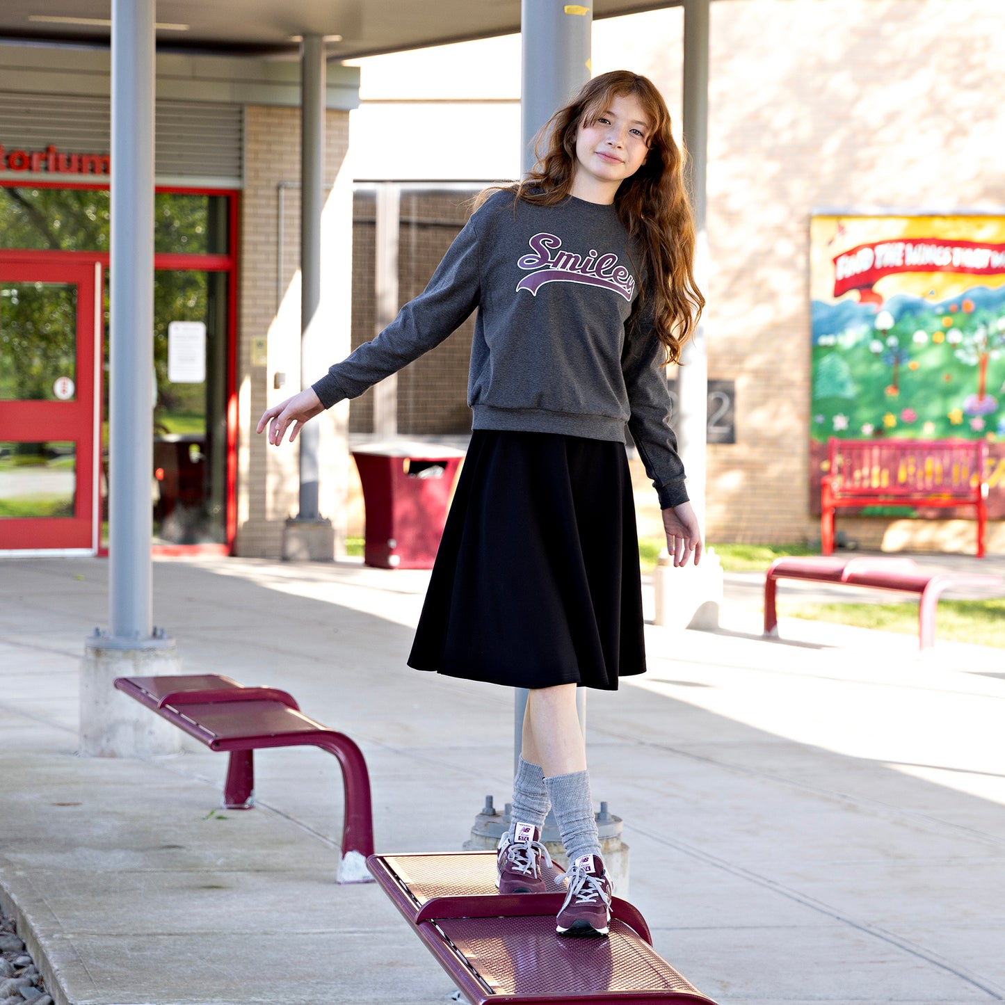 Charcoal Printed Sweatshirt