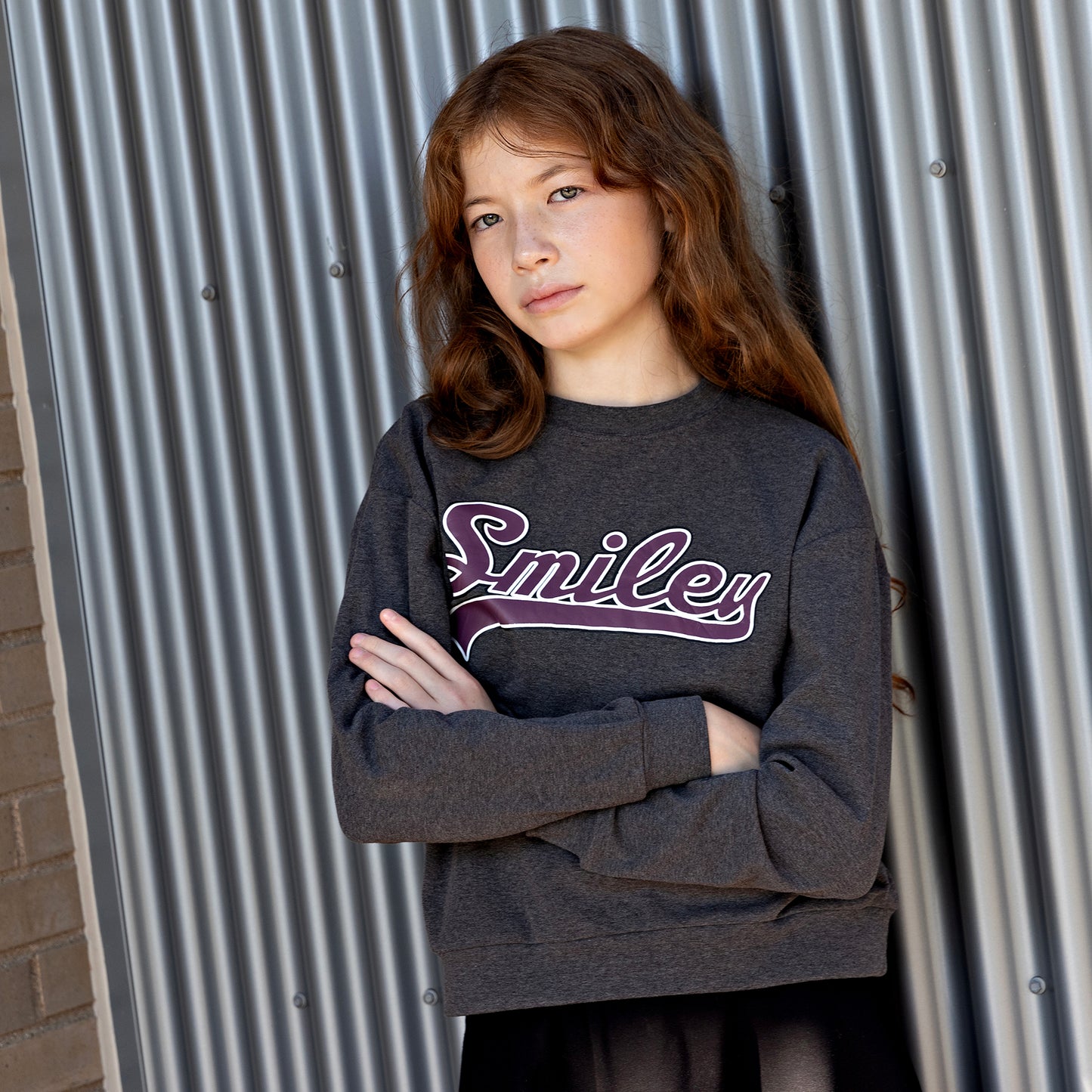 Charcoal Printed Sweatshirt
