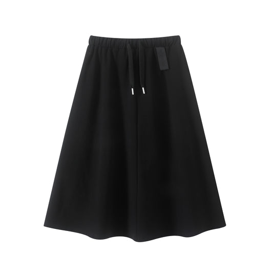 Black A-line Maxi Skirt