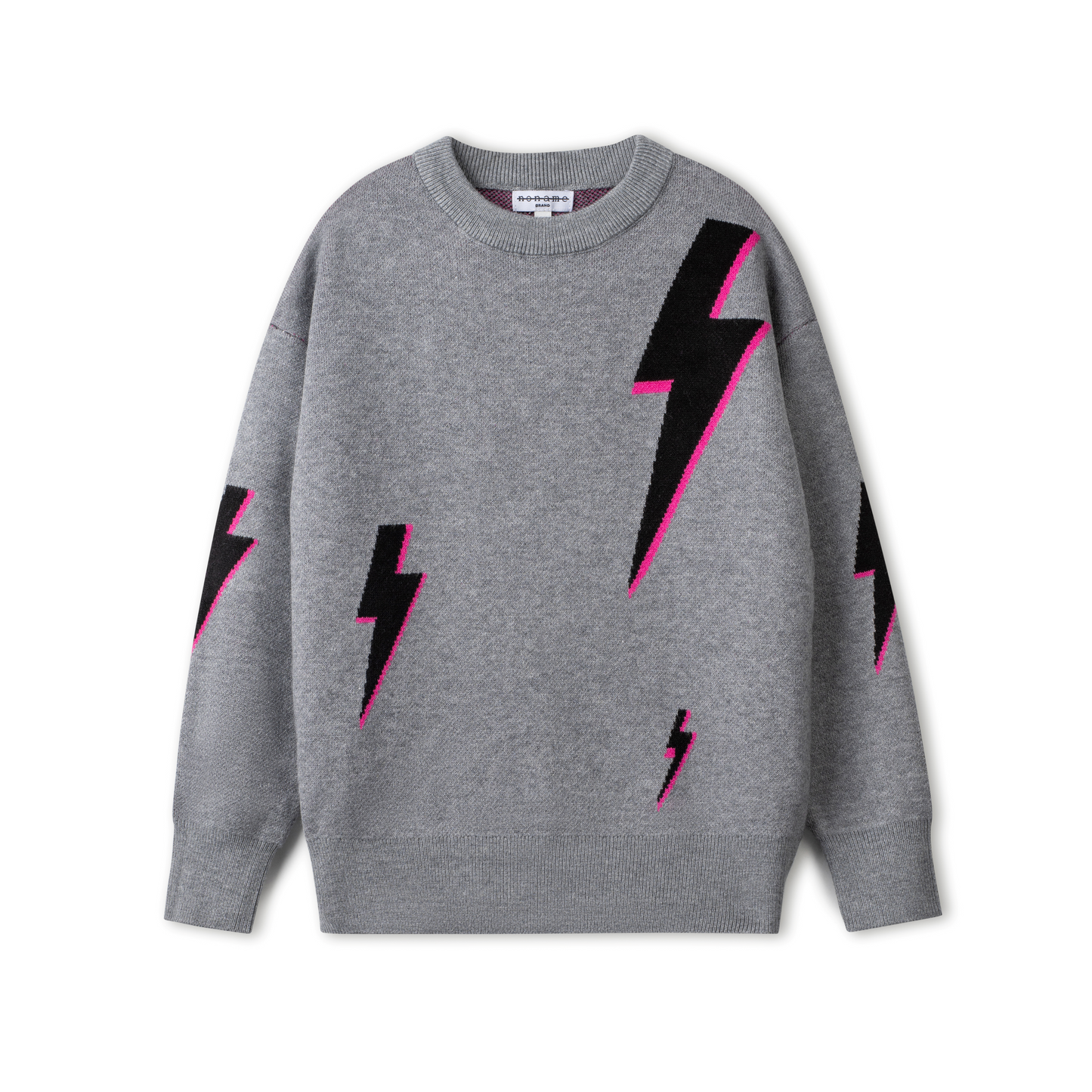 Lightening Bolt Knit Grey