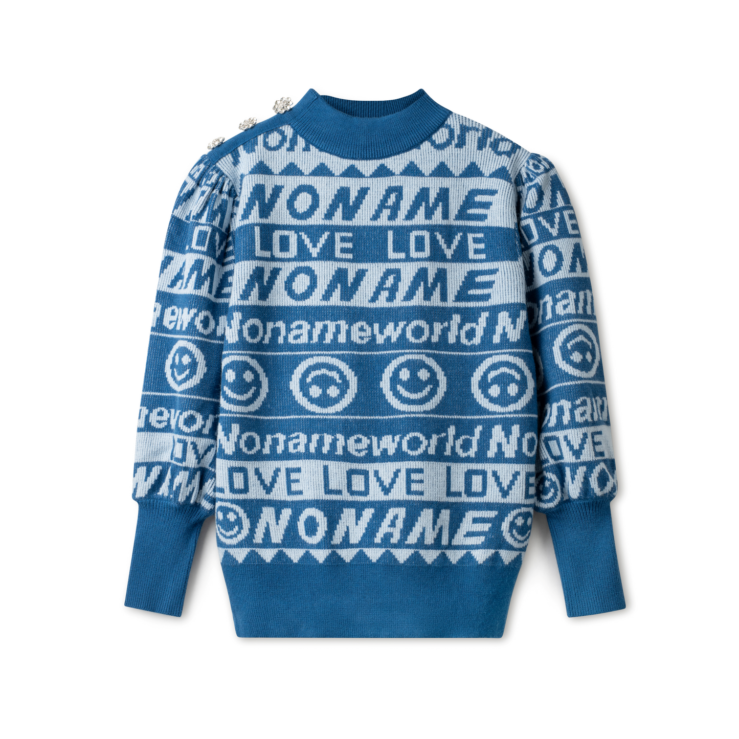 Logo Brand Sweater Blue