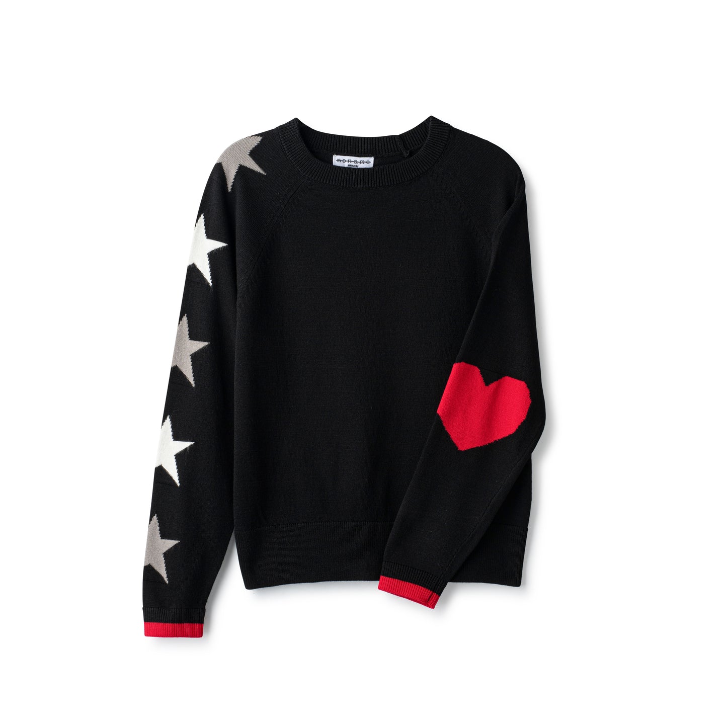 Black Knit Star Sweater
