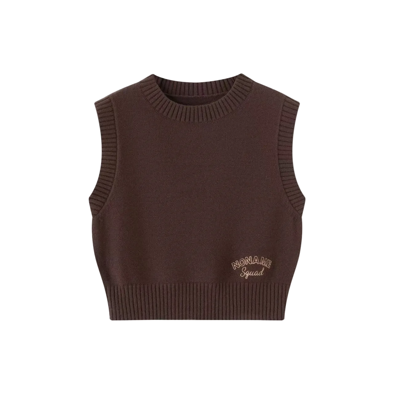 Brown Knit Vest