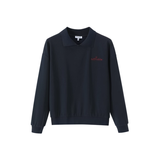 Navy Collar Pullover