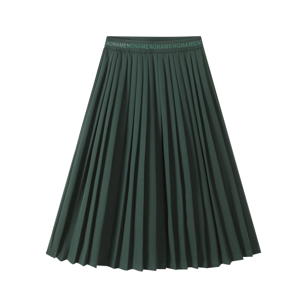 Dark Green Pleated Skirt