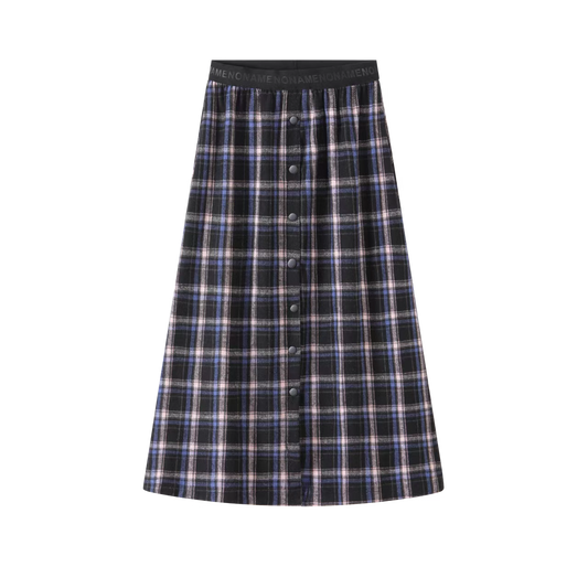 Plaid Plated Skirt