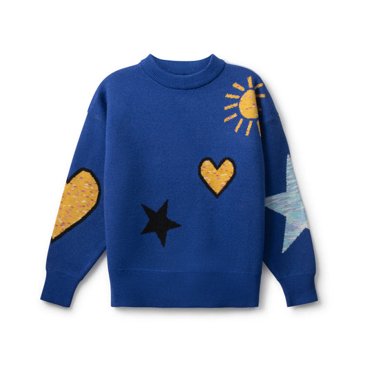 Blue Knit Sweater
