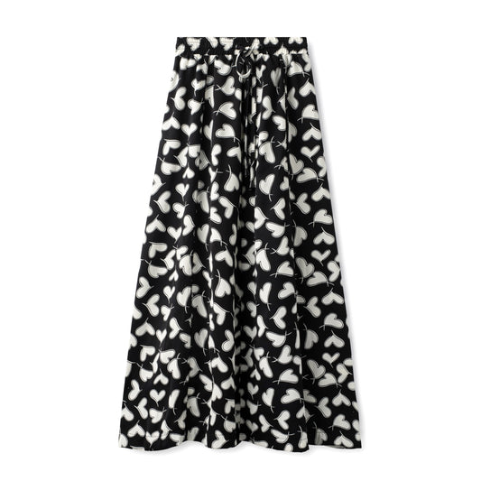 Black White Printed Skirt