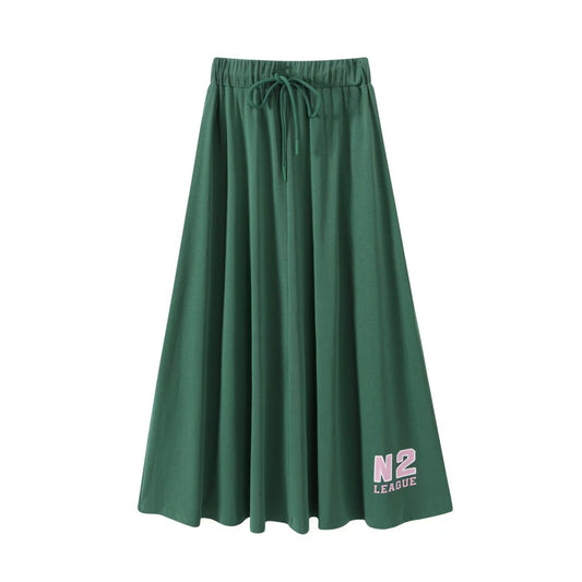 Pine Green Sport Logo Skirt