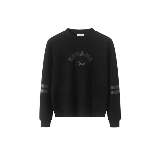 Tone on Tone Black Print Sweatshirt