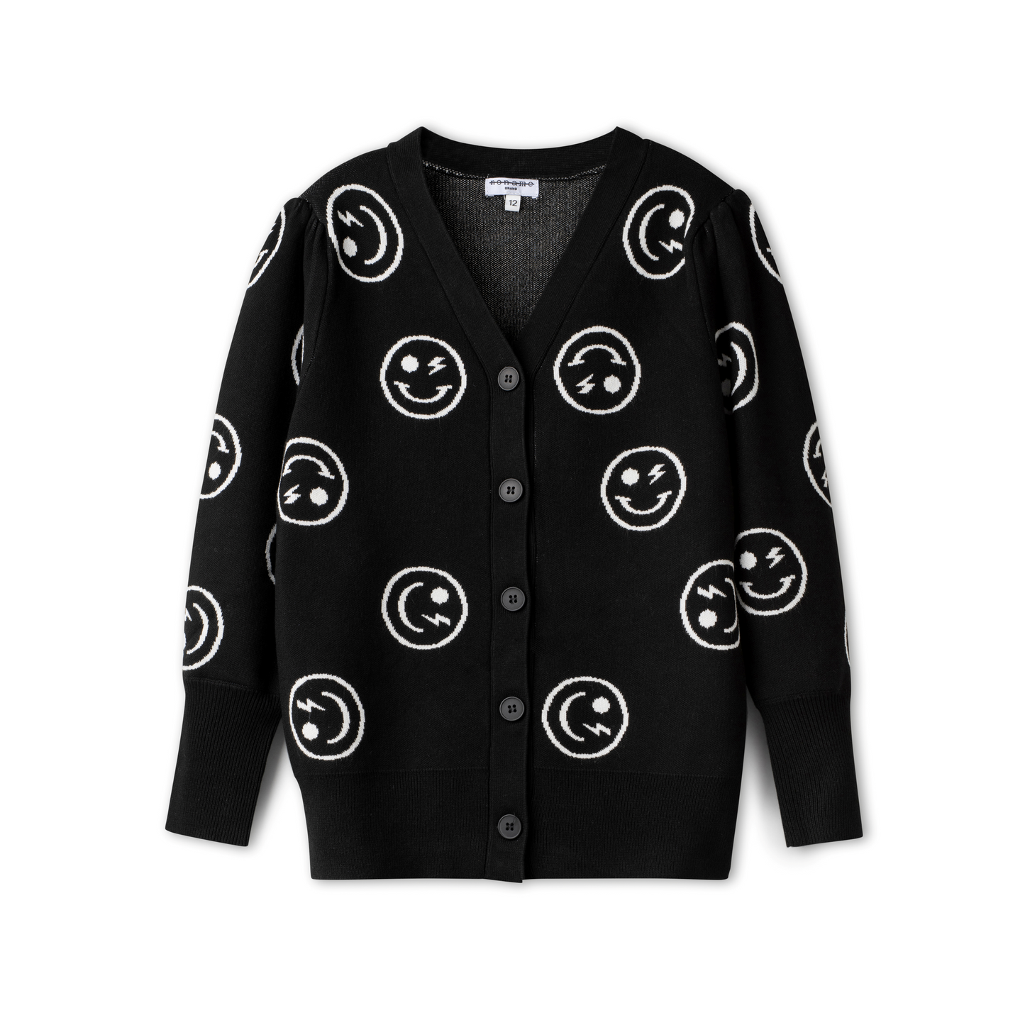 Smile Cardigan Black