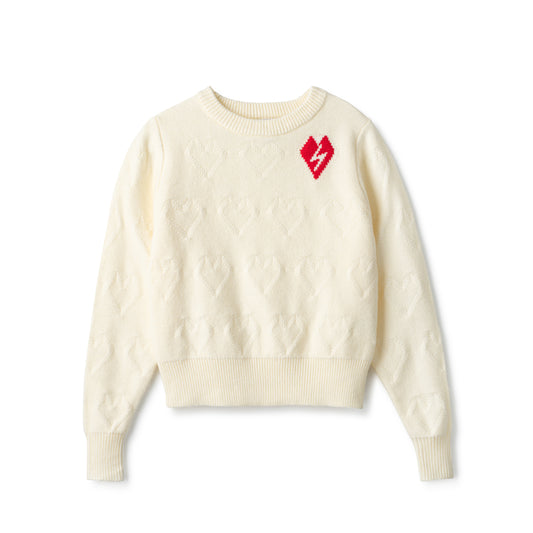 Ivory Pointelle Sweater