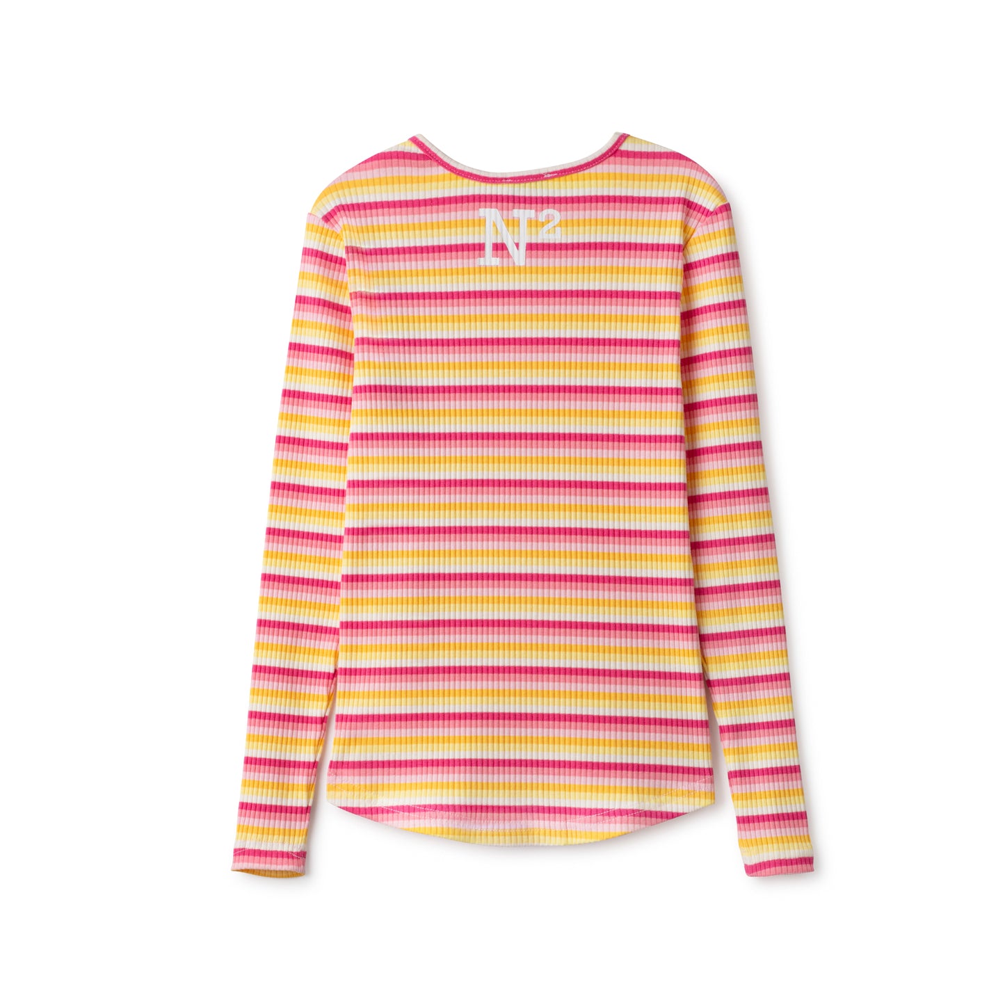 Pink Yellow Stripe T-Shirt