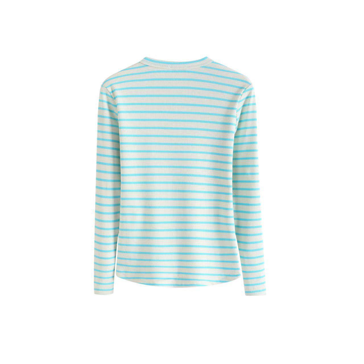 Turquoise Stripe Lightening Tee