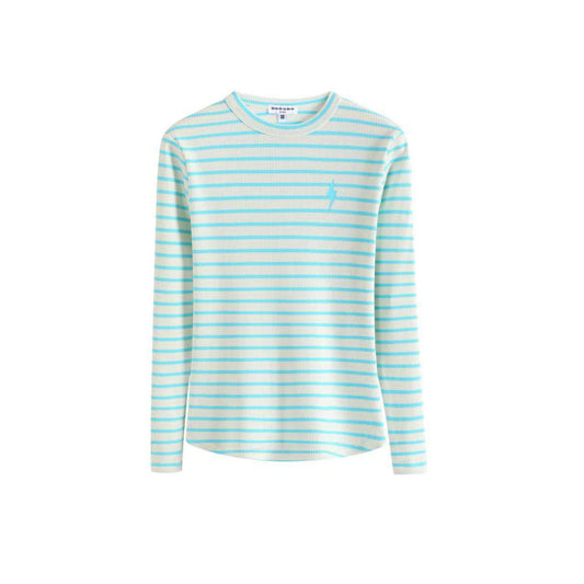 Turquoise Stripe Lightening Tee