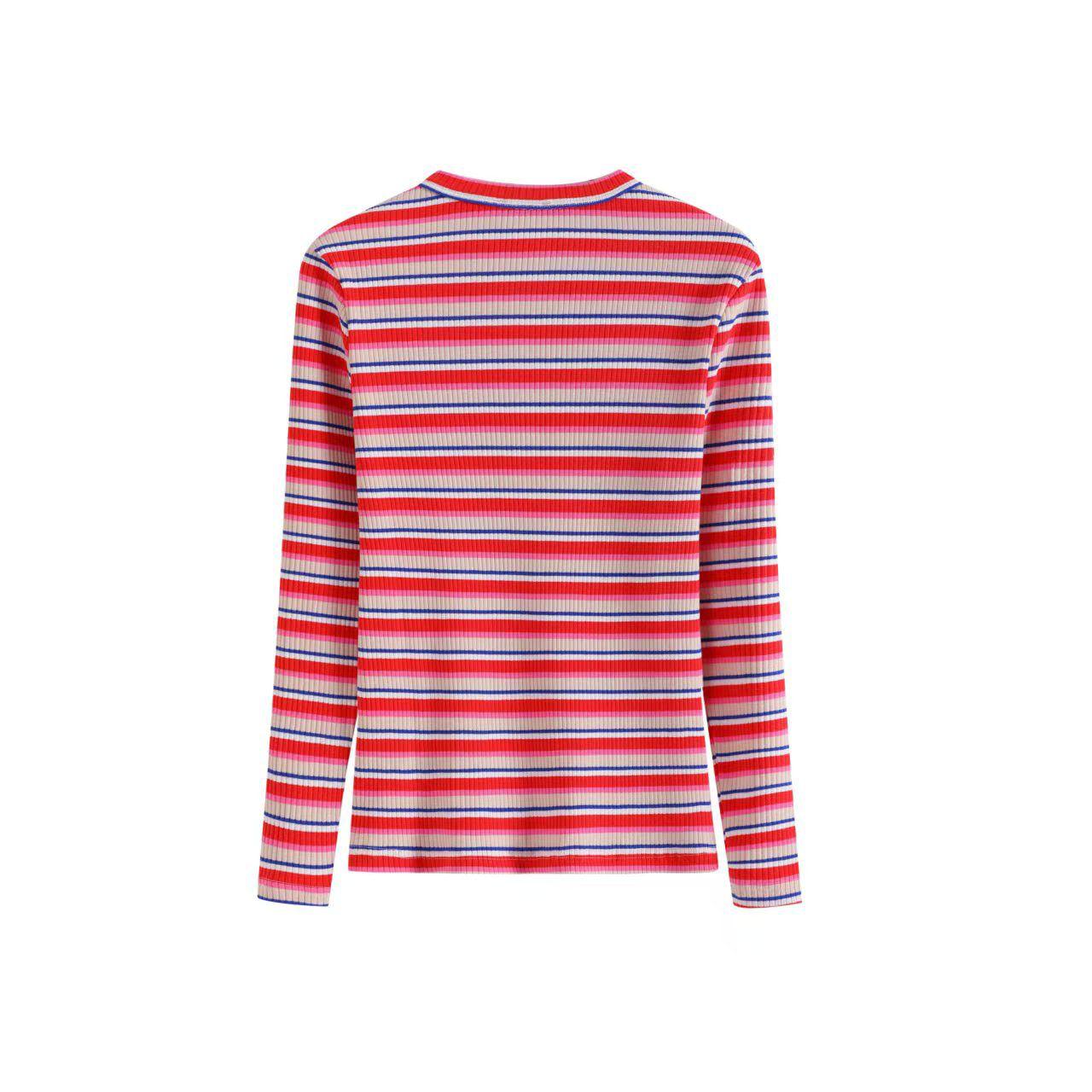 Red Stripe Smile Tee