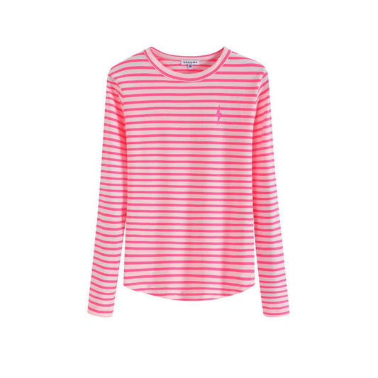 Pink Neon Stripe Lightening Tee