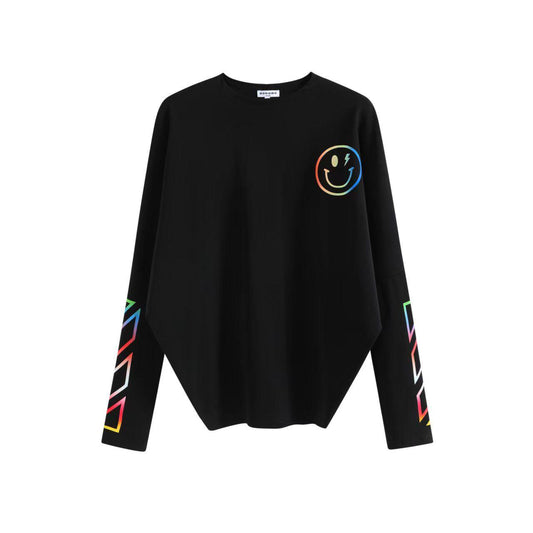 Black Sport Smile Tee