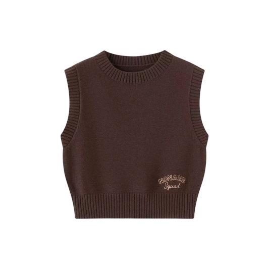 Brown Knit Vest