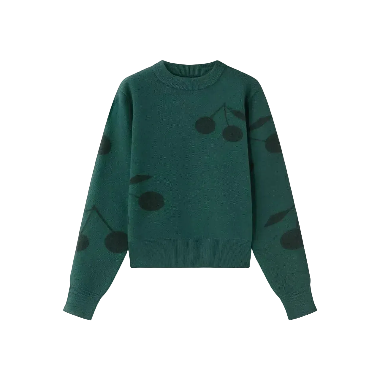 Cherry Dark Green Sweater