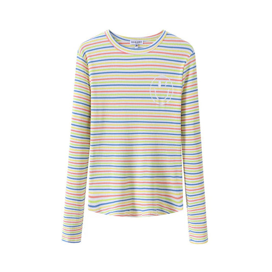 Rainbow Stripe Smile Tee