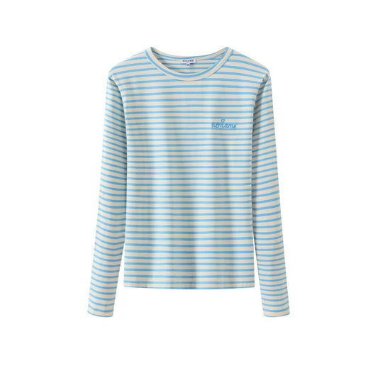 Blue Stripe Logo Tee