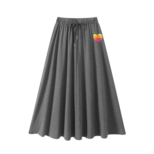 Grey Heart Sport Skirt