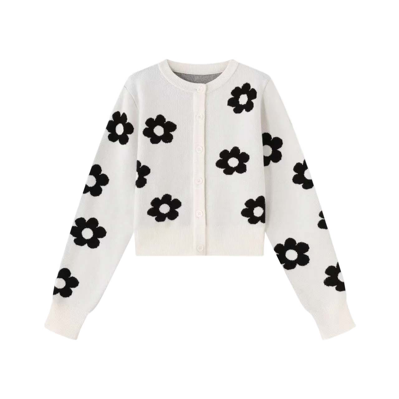 White Flower Cardigan