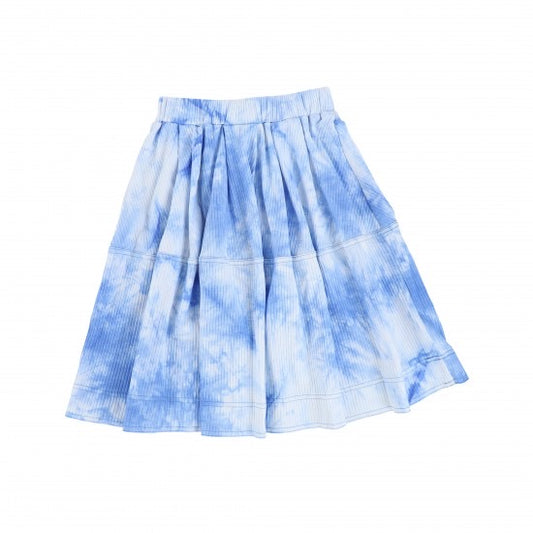 BLUE TIE DYE SKIRT