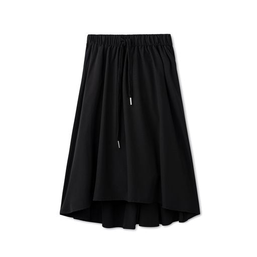 Tencel Hi-Lo Skirt- Black
